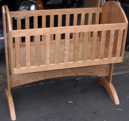 Cherry Baby Cradle via LumberJocks