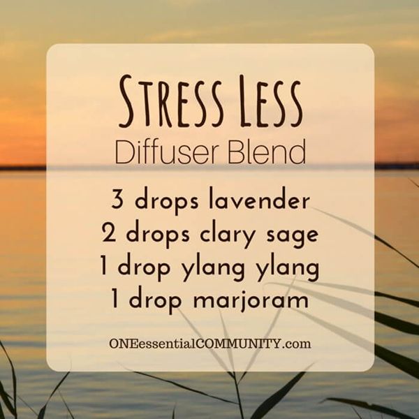 “Stress Less” calming diffuser blend via ONE essential COMMUNITY