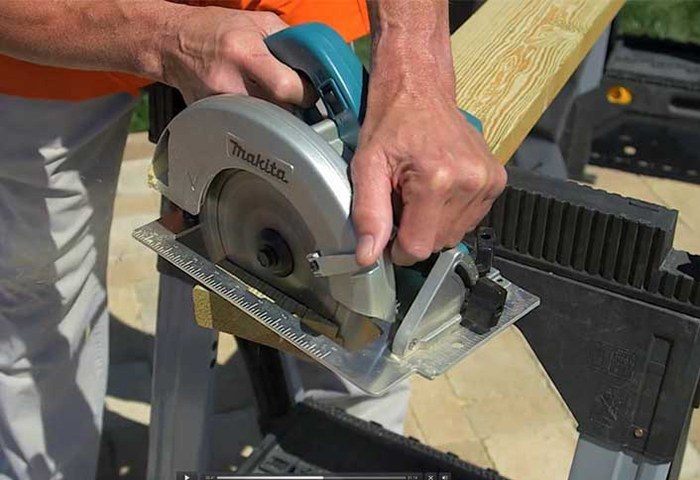 CUT BENCH SLATS via THE HOME DEPOT
