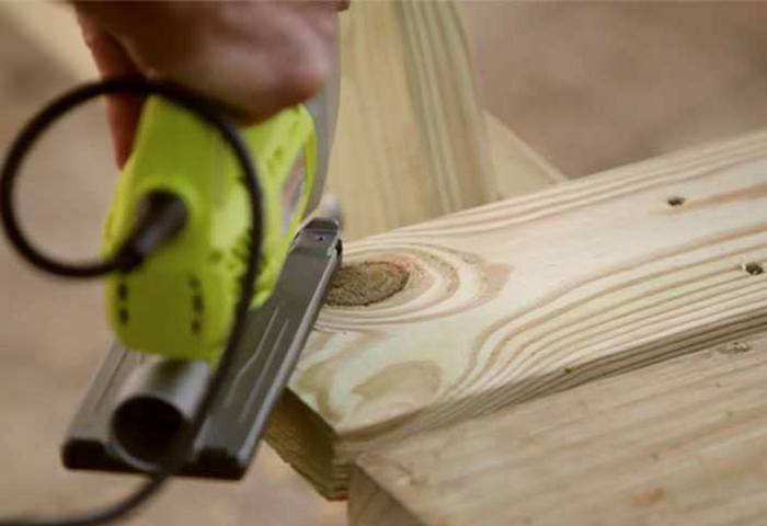 CUT THE CURVED EDGES OF THE TABLETOP via THE HOME DEPOT