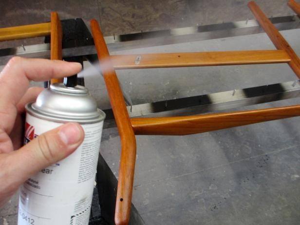 How to refinish a vintage midcentury modern chair via DIY Network