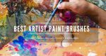 artist is drawing with a artist paint brushes artist is drawing with a artist paint brushes
