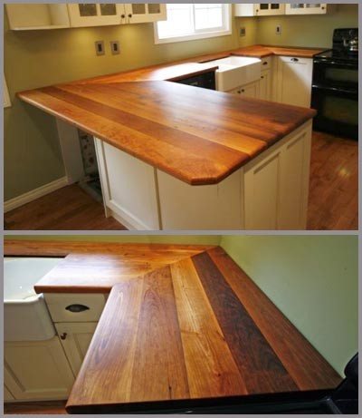 reclaimed wood countertops via HAIR SUBLIME