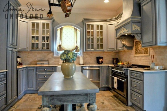 Painting Kitchen Cabinets with Chalk Paint® via Brocante Home