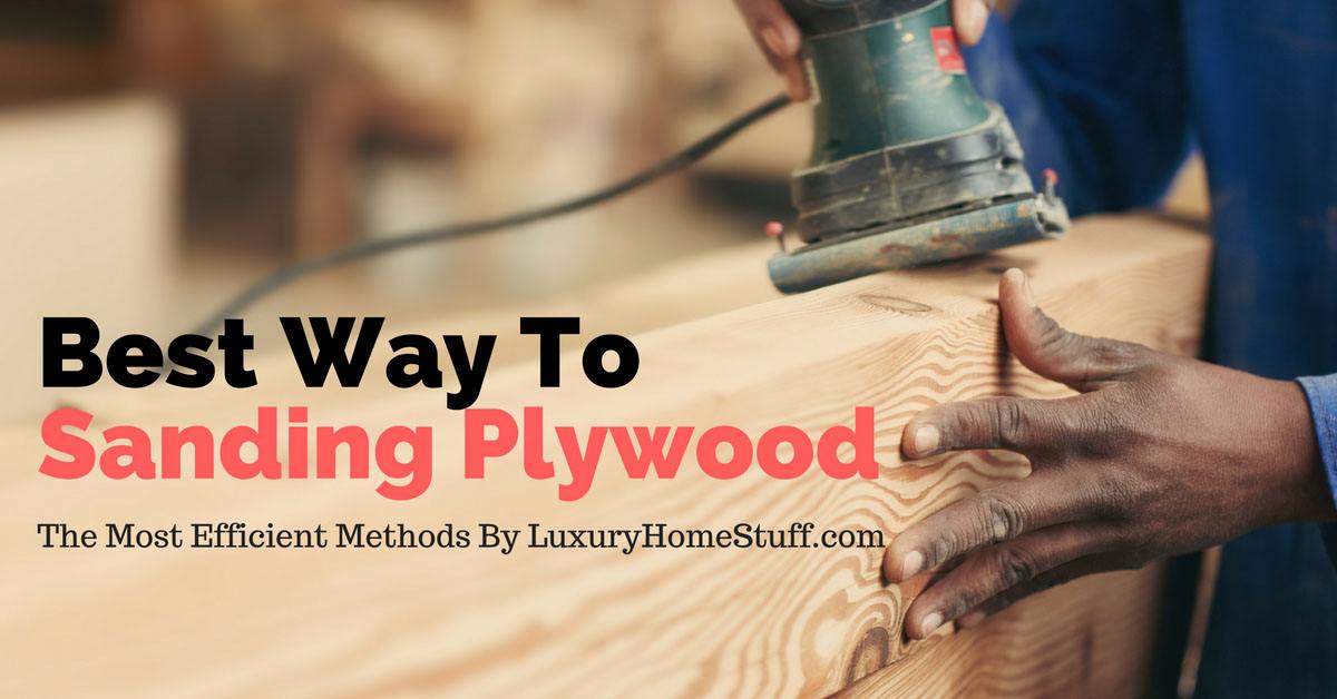sanding plywood