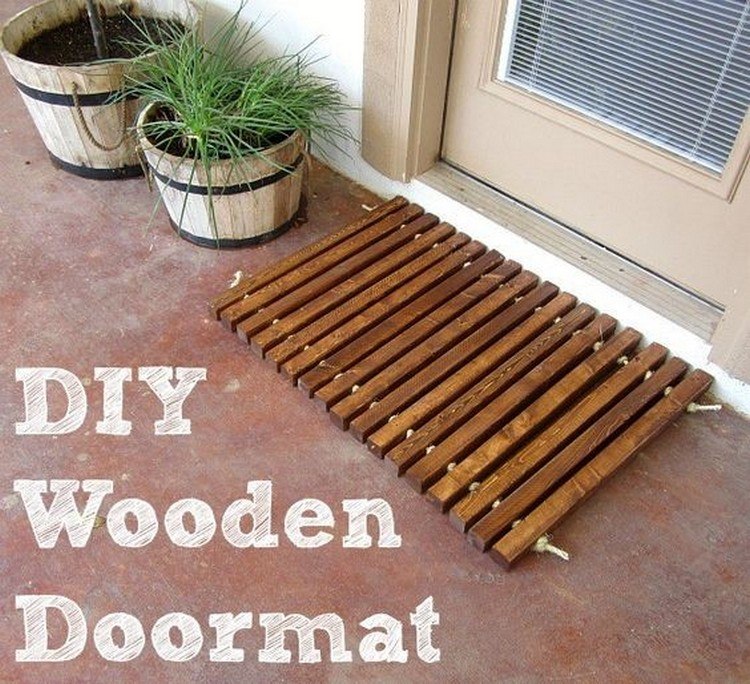 Wooden Door Mat