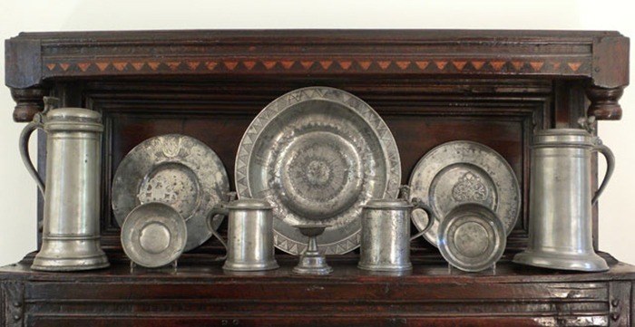 Pewter ware via The Pewter Society