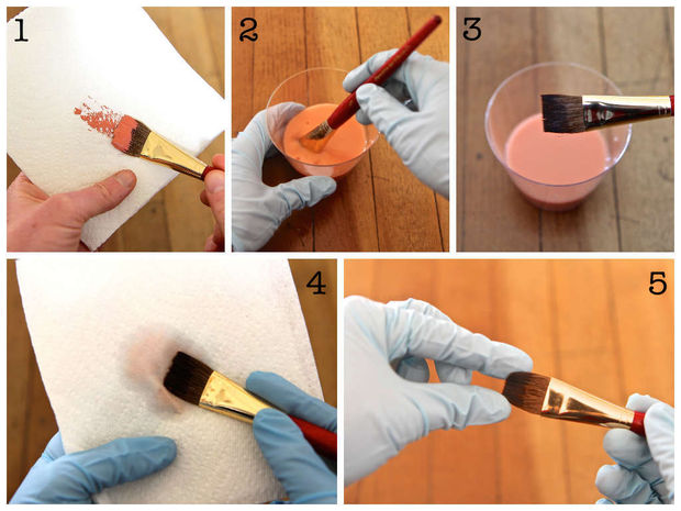 Ways to Clean Paint Brushes via instructables