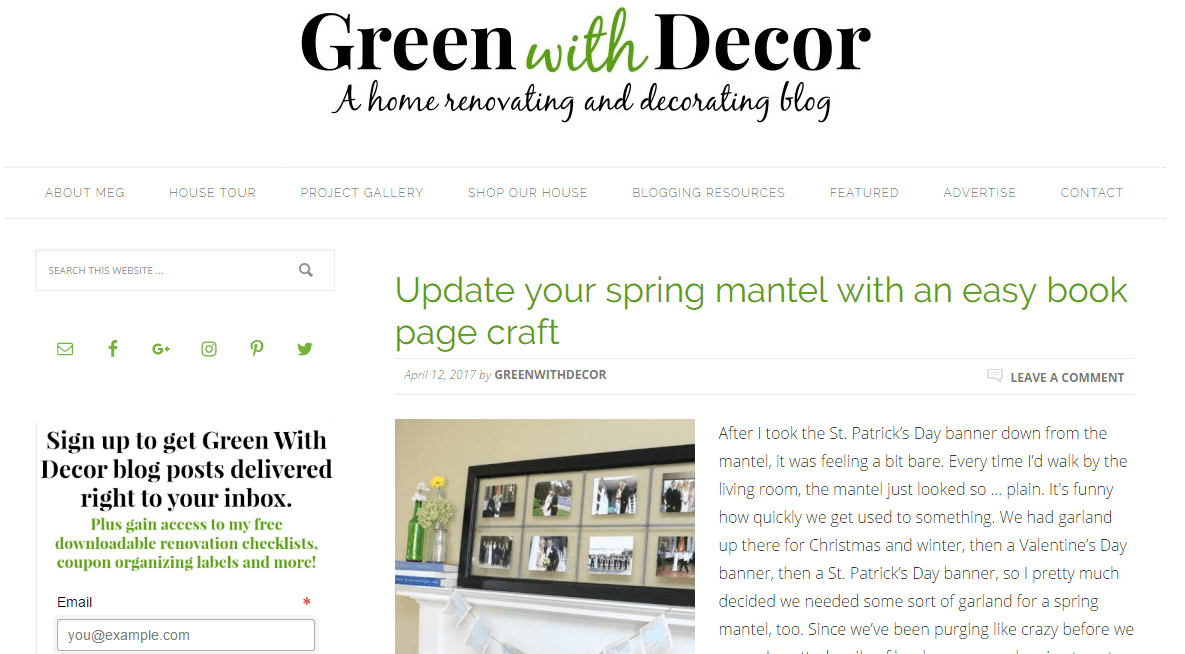 Green with Décor