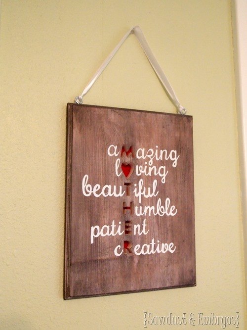 Mother’s Day Plaque