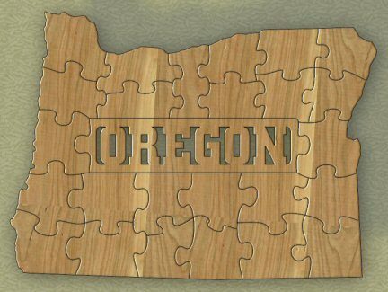 OREGONOregon State Shaped Puzzle