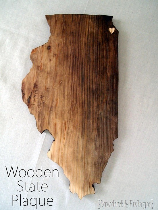 Wooden State Plaques