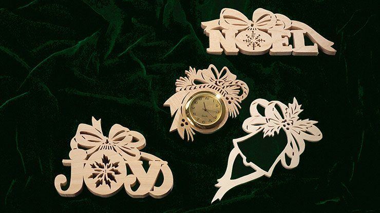 Christmas-Themed Pattern with Ribbons