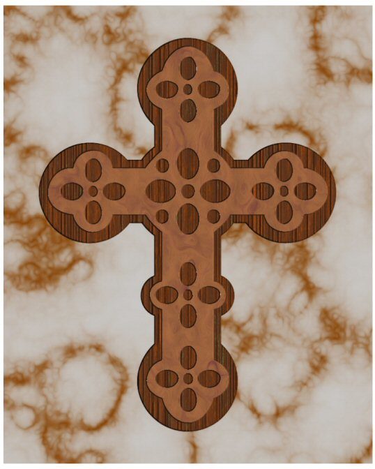Layered Cross With Smoothed Design