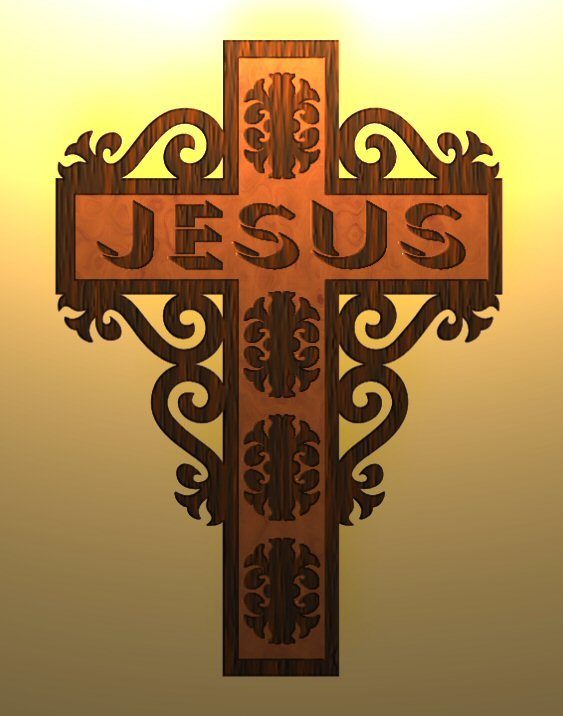 Patterned Wood Crosses