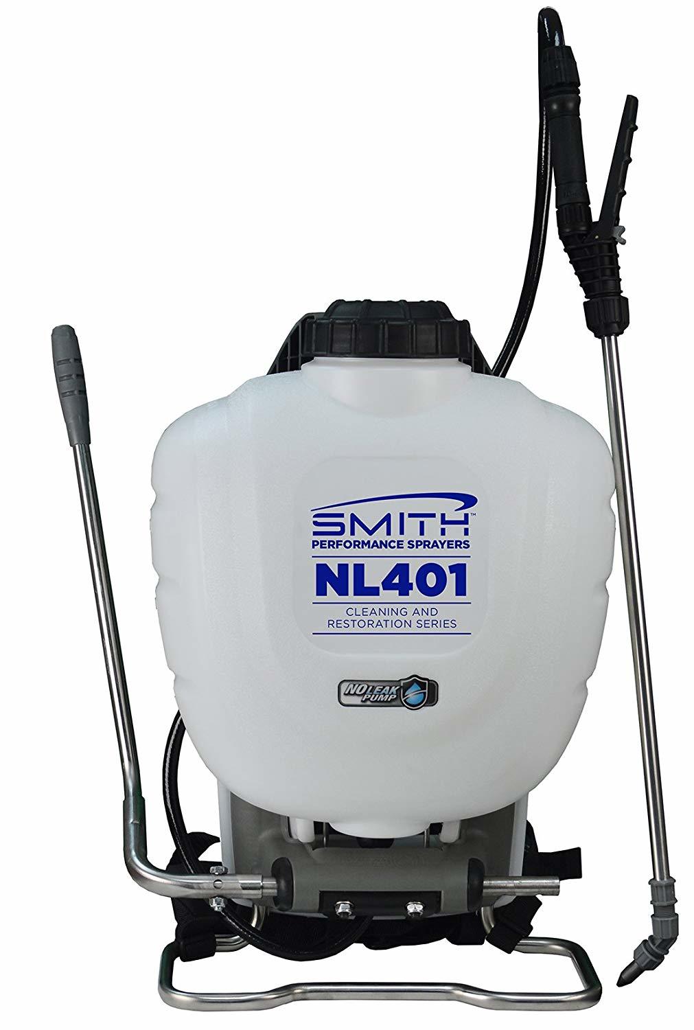 Smith Performance Sprayers NL401 No-Leak Backpack Sprayer for Cleaning and Mold Removal, 4 Gallon